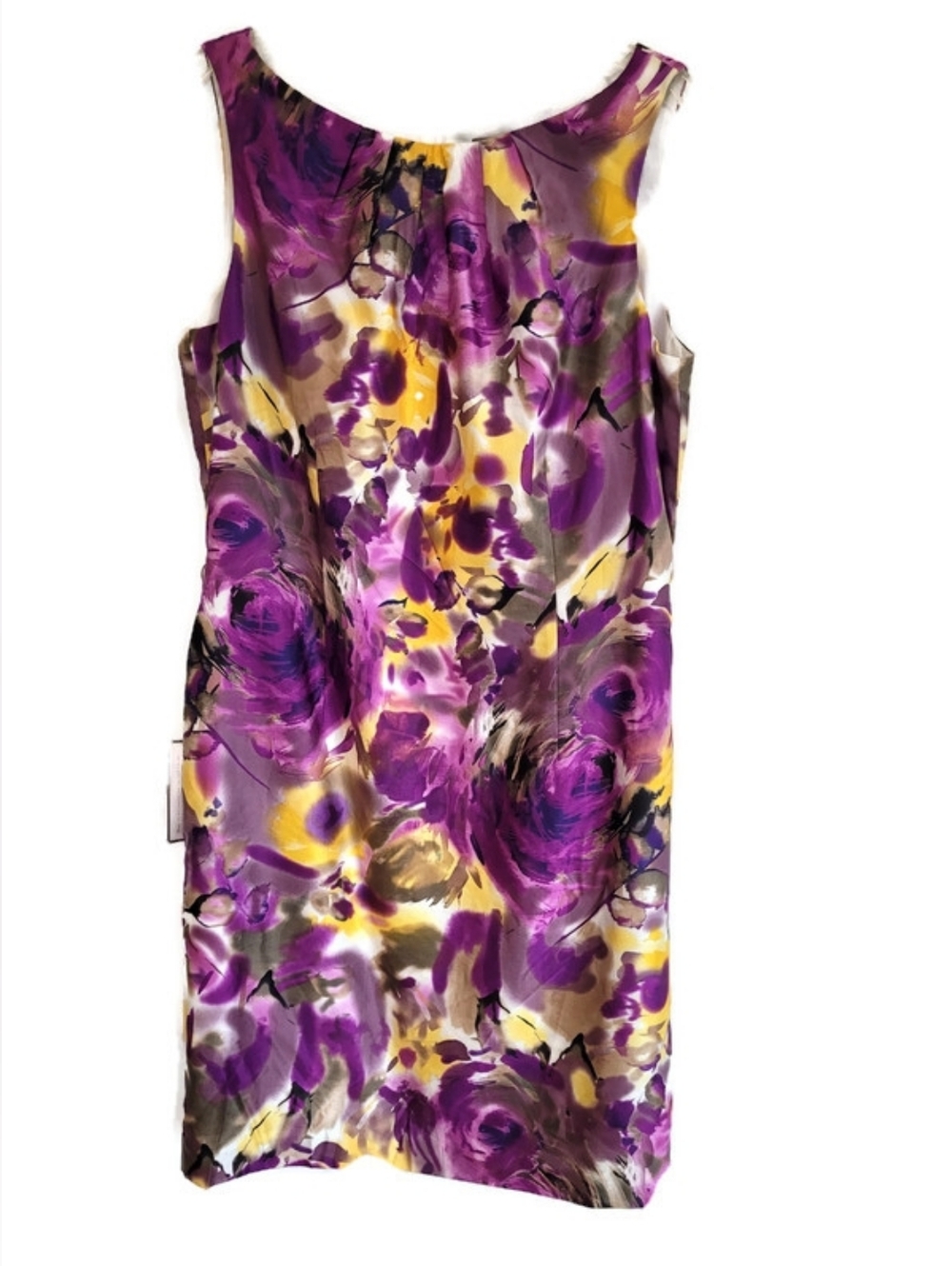 Ann Taylor Purple and Yellow Floral Dress NWT